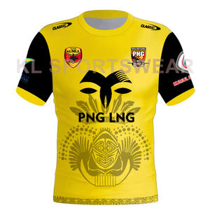 2025 da uomo personalizzato per la maglia da Rugby lega NRL traspirante sport abbigliamento da calcio per PNG Kumuls nuovo Design - Product Image 3