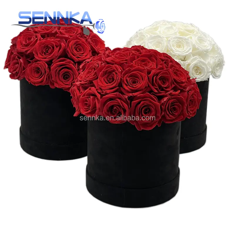 Sennka Sang Trọng Ổn Định Hoa Hồng Hộp Cho Valentine Món Quà Ngày Hấp Thích Vô Cực Hoa Cuối Cùng Mãi Mãi