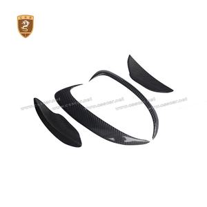 Pare-chocs avant arrière en Fiber de carbone, accessoires de <span class=keywords><strong>voiture</strong></span>, noir, 1 paire, extrémités de séparation, pour <span class=keywords><strong>Mercedes</strong></span> Bens GTR - Product Image 4