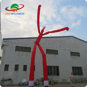 Publicidad inflable Santa Claus Wave Arm Man Air Dancer Inflable Dancing Man Sky Puppet Muñeco de nieve