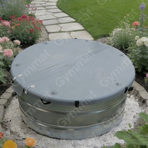 Couverture gonflable pliable 6/8/9/10 pieds pour bassin, <span class=keywords><strong>piscine</strong></span>, spa – Protection UV, couverture rigide de sécurité pour <span class=keywords><strong>piscine</strong></span> et spa - Product Image 5