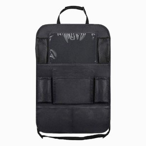 Car Backseat Organizer With Touch Screen <b>Tablet</b> <b>Holder</b> + 9 Storage Pockets Kick Mats Car Seat Back Protectors for Kids Toddlers - Product Image 1