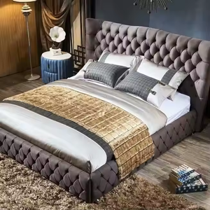 Precio Directo de Fábrica: Cama Moderna y Cómoda para el Hogar u Hotel, con Almacenamiento, Sin Estructura de Madera - Product Image 6