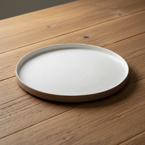 Customized Sandy Clay Dish Dinner Ceramic Rustic Charger <strong>Plates</strong> <strong>Side</strong> Porcelain White Flat <strong>Plates</strong> for Dessert Cake - Product Image 2
