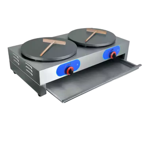 Crêpière électrique professionnelle double <span class=keywords><strong>plaque</strong></span> antiadhésive de bonne qualité, corps en acier inoxydable, <span class=keywords><strong>plaque</strong></span> en <span class=keywords><strong>fonte</strong></span> pour usage domestique et hôtelier - Product Image 3