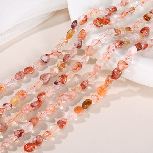 Pierres de cristal irrégulières, perles en vrac pour la création de bijoux, matériaux de perlage, printemps 2024, origine Yiwu - Product Image 4