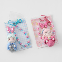 Kreatives Japanisches Koreanisches Wollgarn Gehäkelte Blattförmige Künstliche Blume Handydekoration Niedliches Design Vatertag Muttertag