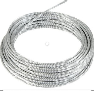 Câble métallique traité thermiquement SS 316 7x7 (noyau de 2,5 mm + revêtement en nylon de 0,5 mm) Total-3 mm Marque Yunhe - Product Image 6