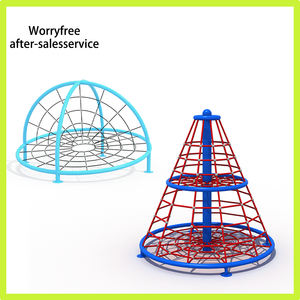 ¡Oferta de 2025! Marco de escalada seguro para niños y curso de cuerdas con asas de seguridad. Adventure Net para parques y patios escolares - Product Image 2