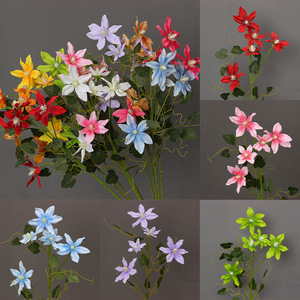 Fleurs de freesia artificielles, branche unique, en soie, décorations de mariage - Product Image 4