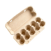 Boîte à œufs en pulpe moulée compostable et biodégradable à 10 compartiments, en papier recyclé, pour œufs frais de la ferme