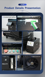 Machine de soudage et de découpe laser portative à source de fibre, nettoyeur de rouille et de coutures de soudure pour acier inoxydable, aluminium, cuivre - Product Image 3
