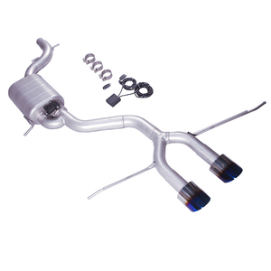 <span class=keywords><strong>Tubo</strong></span> <span class=keywords><strong>de</strong></span> <span class=keywords><strong>Escape</strong></span> <span class=keywords><strong>de</strong></span> Alto Rendimiento para Automóvil, Compatible con <span class=keywords><strong>Seat</strong></span> <span class=keywords><strong>Leon</strong></span> 1.8T 2.0T 2009-2012, Catback 304SUS Valvetronic, Doble Salida Central Azul - Product Image 6