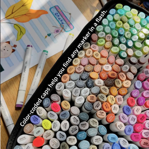 Marcadores de 48, 80, 100, <span class=keywords><strong>120</strong></span>, 168 y 216 Colores, Marcadores para Manga y Dibujo, Rotulador de Doble Punta con Alcohol, Punta Doble, Punta Gemela, para la Escuela - Product Image 6