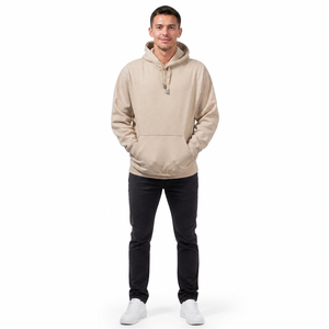 Sudadera con Capucha para Hombre, Color Sólido, Corte Regular, 100% Algodón Felpa, Bolsillo Canguro, Estilo Casual para Otoño, 450g - Product Image 4