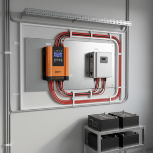 Contrôleur de charge solaire <span class=keywords><strong>MPPT</strong></span> à large plage de tension 12V-120V 30A 60A 100A pour batteries au plomb-acide, gel, LiFePO4, lithium, système hors réseau - Product Image 1