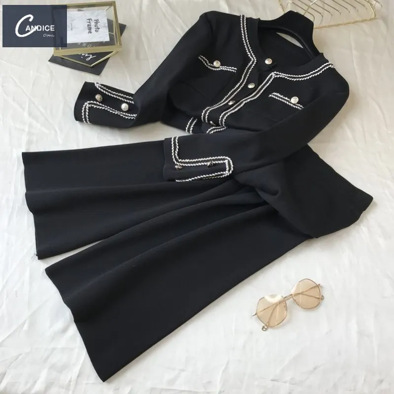 Candice wholesale fall and winter casual wear long sleeve exquisite two piece trousers fall elegant pant set