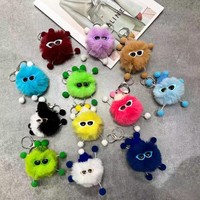 Porte-clés en gros pas chers, adorables, en forme de chiot, animaux mignons, porte-clés en peluche, porte-clés en métal, porte-clés de voiture, Llaveros