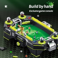 Jeu de Football de Table blocs de construction jeu de Football de table balle bloc de construction jouets fête Match de Football ensemble de blocs de construction de bureau