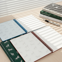 Carnet de notes de luxe A4 à couverture rigide avec reliure spirale, motif zèbre imprimé UV personnalisé, 100 feuilles de papier à feuilles mobiles, couverture en PU, cadeau