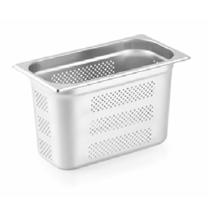 Nhà máy nóng bán Chất lượng cao 304 thép không gỉ khách sạn giữ container thực phẩm Chảo 1/3 kích thước S/S gn Pan với đục lỗ - Product Image 2