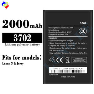 2000mAh 3702 交換用バッテリー Wiko Lenny 3 Jerry 携帯電話バッテリー用 - Product Image 2