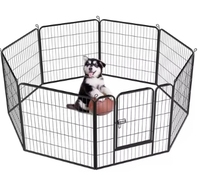 Barrière de cour pour chien de qualité professionnelle, chenil pour chien