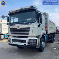 Promotion : Camion benne lourd Shacman F3000 8X4 pour transport minier, conduite à gauche, Euro 2, moteur diesel Weichai 351-450 CV, occasion, capacité de charge 34T