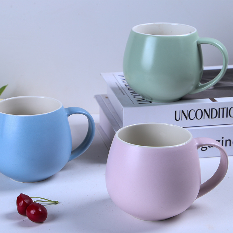 colorful Big belly ball mug