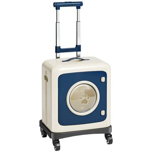 Sac de <span class=keywords><strong>transport</strong></span> à roulettes souple pour animaux de compagnie, respirant, type capsule spatiale, pour petits chatons et chiots, idéal pour les voyages en extérieur - Product Image 3
