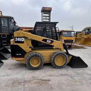 Cargadora de dirección deslizante Caterpillar 246D usada con hidráulica de alto flujo XPS, certificación CE, motor y rodamientos para maquinaria de construcción - Product Image 1