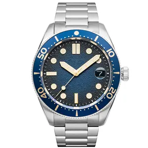 优质防水实心表带不锈钢316l日本8215机芯Oem潜水员男士自动手表