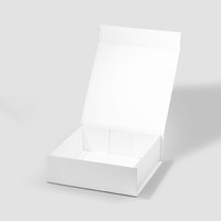 Boîte cadeau magnétique blanche en carton RTS avec boîtes magnétiques pour paquet cadeau Boîte cadeau magnétique pliable