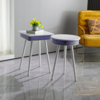 Mobilier de style moderne avec éclairage intelligent et musique Table basse de haute qualité pour usage domestique dans les salons et les balcons
