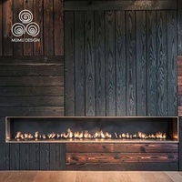 Panel Dinding Kayu Bakar Shou Sugi Ban Gaya Baru MUMU untuk Dekorasi Eksterior Luar Ruangan Yakisugi