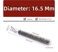 Threaded M6 Stainless Steel Wire Pipe Brush Head for Deep-Hole Cleaning Polishing Rust Removal Sanding (Custom Non-Standard