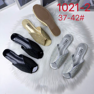 패셔너블하고 심플한 여성용 플랫 스팽글 슬리퍼 - Product Image 1
