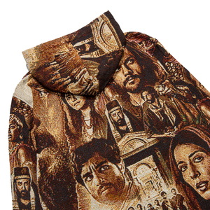 Với thấp moq tùy chỉnh thiết kế bông polyester Tay nghề tốt dệt trùm đầu Áo len tấm thảm Hoodies - Product Image 6