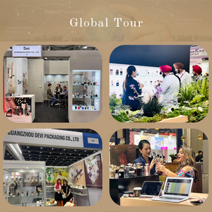 Flacon de parfum personnalisé en verre vide de 100 ml carré et de 200 ml rond avec bille à rouler - Product Image 5