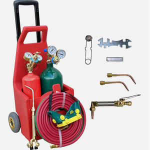 Ensemble d'outils de soudage et de découpe à l'oxygène à double usage 2L Réducteur de pression et combinaison de chalumeau dans un coffret d'outils pratique - Product Image 2