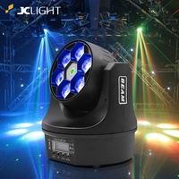 Projecteurs à tête mobile JC Dj Club Led 6 Bee Eyes RGBW 6*10W 4-en-1 DMX512 activés par le son 11CH Garantie 3 ans
