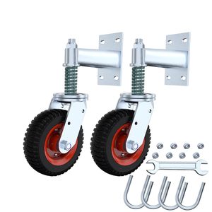 JUlAM Heavy Duty Fence Gate Wheel, 8 Inch Caster For Metal Tube Swing Gates, Fences & Industrial - View #4