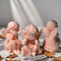 Early Riser Little Angel Aroma therapie Kerze Silikon form DIY Baby handgemachte Seife Werkzeug Gips Ornamente Werkzeug Kuchen Werkzeuge