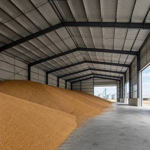 Modernes Design Stahlkonstruktion Landwirtschaftliche Scheune Isolierte Sandwichplatten Vorgefertigter Schuppen zur Getreidelagerung - Product Image 2