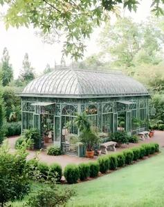 Large Green House <b>Antique</b> Metal Outdoor <b>Garden</b> Gazebo Popular Wedding Ornamental Casting Iron Plants Sculpture - Product Image 6