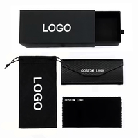 Vente en gros 9*18cm microfibre cordon pochette étui souple lunettes de soleil stockage Rectangle pochette pour lunettes