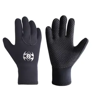 Customized 3MM Neoprene Adult Black Swimming Hunting Fishing Surfing Cold and Slip Proof Wetsuit Diving Gloves