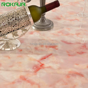 Tavolo da pranzo rotondo con piede sferico in acciaio inossidabile con piano in marmo <span class=keywords><strong>rubino</strong></span> unico di lusso Set tavolo da matrimonio per banchetti di vendita calda - Product Image 3