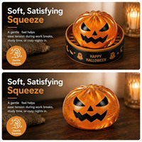 Juguete Blandito de Halloween con Purpurina en Forma de Dumpling y Mini Cesta Vaporera, Juguete Sensorial Espeluznante para Apretar, Regalo Festivo para Niños