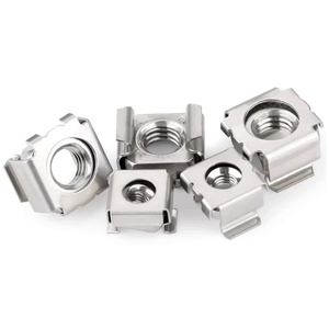 Écrou flottant carré à ressort en acier inoxydable, écrou à <span class=keywords><strong>cage</strong></span> métrique pour armoires réseau - Product Image 5